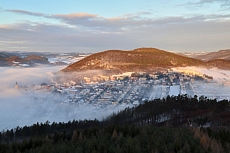 zimní ráno na Klucanině